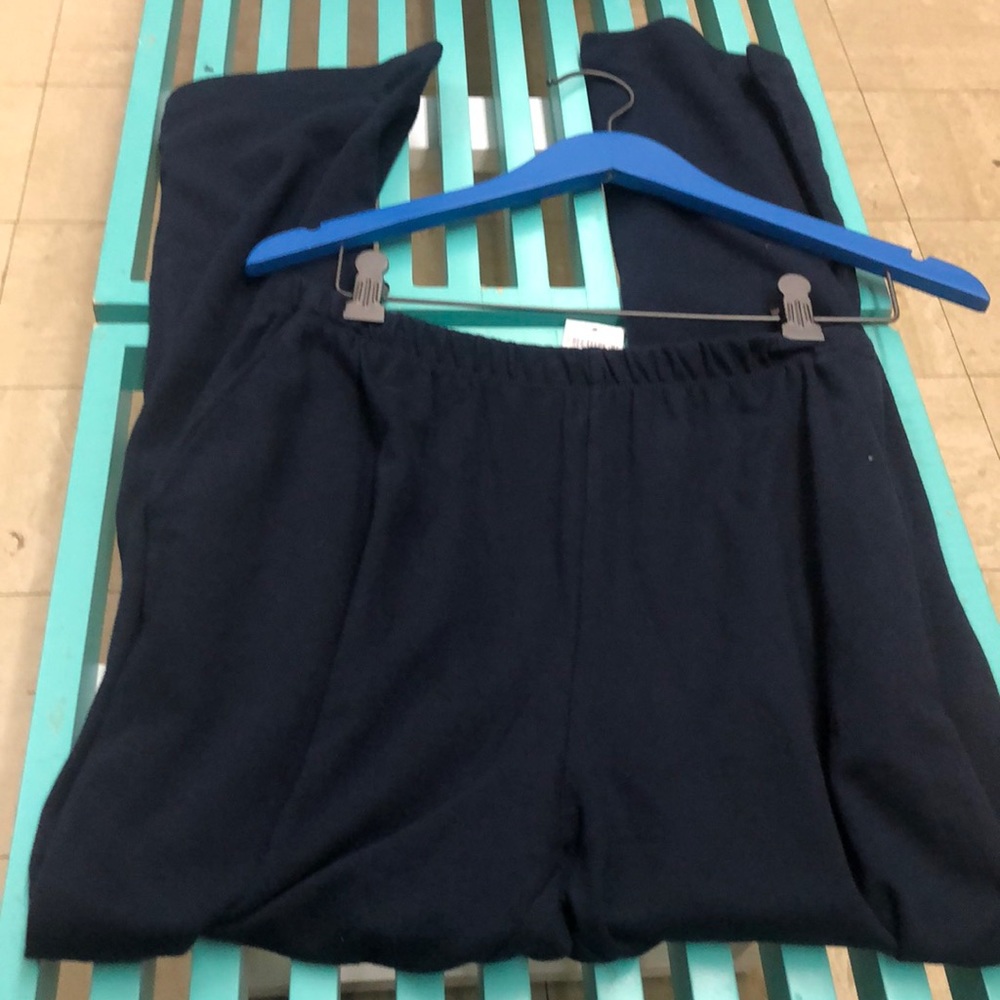 Sport knit straight leg pants.